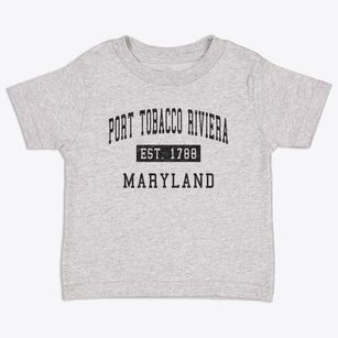 Port Tobacco Riviera Maryland Classic Established Toddler T-Shirt