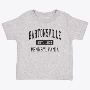 Bartonsville Pennsylvania Classic Established Toddler T-Shirt