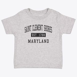 Saint Clement Shores Maryland Classic Established Toddler T-Shirt