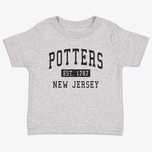Potters New Jersey Classic Established Toddler T-Shirt