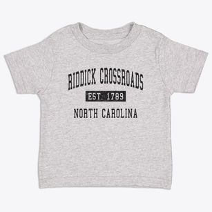 Riddick Crossroads North Carolina Classic Established Toddler T-Shirt