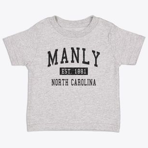 Manly North Carolina Classic Established Toddler T-Shirt