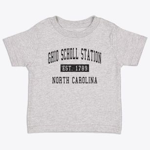 Ghio Scholl Station North Carolina Classic Established Toddler T-Shirt