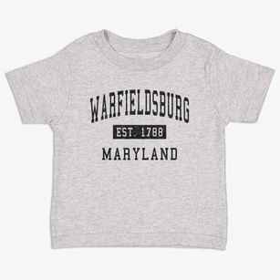 Warfieldsburg Maryland Classic Established Toddler T-Shirt