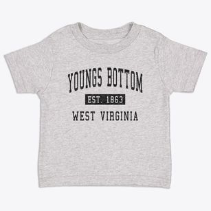 Youngs Bottom West Virginia Classic Established Toddler T-Shirt