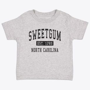 Sweetgum North Carolina Classic Established Toddler T-Shirt