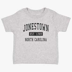 Jonestown North Carolina Classic Established Toddler T-Shirt