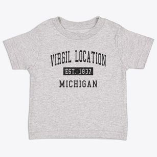 Virgil Location Michigan Classic Established Toddler T-Shirt
