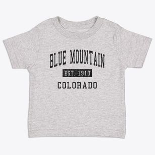 Blue Mountain Colorado Classic Established Toddler T-Shirt
