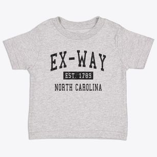Ex-way North Carolina Classic Established Toddler T-Shirt