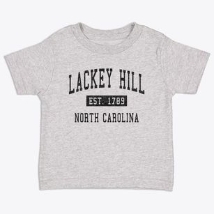 Lackey Hill North Carolina Classic Established Toddler T-Shirt