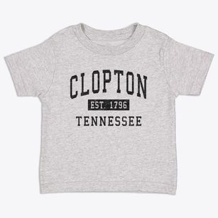 Clopton Tennessee Classic Established Toddler T-Shirt