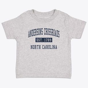 Andersons Crossroads North Carolina Classic Established Toddler T-Shirt