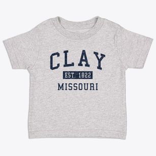 Clay Missouri Classic Established Toddler T-Shirt