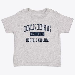 Crowells Crossroads North Carolina Classic Established Toddler T-Shirt