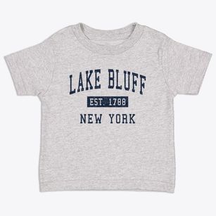 Lake Bluff New York Classic Established Toddler T-Shirt