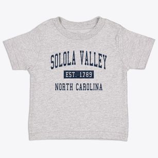 Solola Valley North Carolina Classic Established Toddler T-Shirt