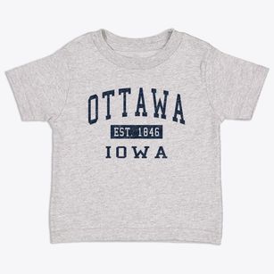 Ottawa Iowa Classic Established Toddler T-Shirt