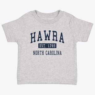 Hawra North Carolina Classic Established Toddler T-Shirt