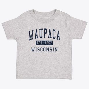 Waupaca Wisconsin Classic Established Toddler T-Shirt