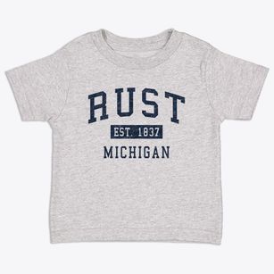 Rust Michigan Classic Established Toddler T-Shirt