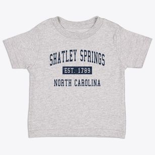 Shatley Springs North Carolina Classic Established Toddler T-Shirt
