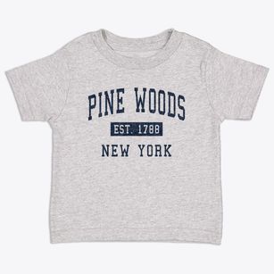 Pine Woods New York Classic Established Toddler T-Shirt