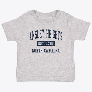 Ansley Heights North Carolina Classic Established Toddler T-Shirt