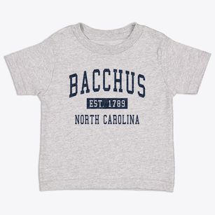 Bacchus North Carolina Classic Established Toddler T-Shirt