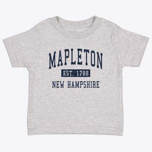 Mapleton New Hampshire Classic Established Toddler T-Shirt