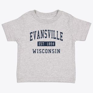 Evansville Wisconsin Classic Established Toddler T-Shirt