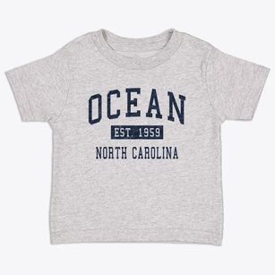 Ocean North Carolina Classic Established Toddler T-Shirt