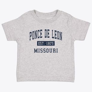Ponce De Leon Missouri Classic Established Toddler T-Shirt