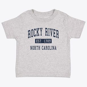 Rocky River North Carolina Classic Established Toddler T-Shirt