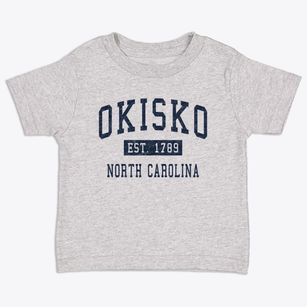 Okisko North Carolina Classic Established Toddler T-Shirt