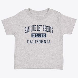 San Luis Rey Heights California Classic Established Toddler T-Shirt