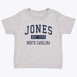 Jones North Carolina Classic Established Toddler T-Shirt