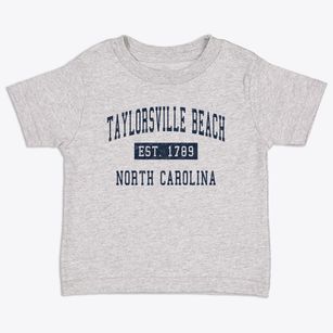 Taylorsville Beach North Carolina Classic Established Toddler T-Shirt