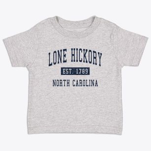 Lone Hickory North Carolina Classic Established Toddler T-Shirt