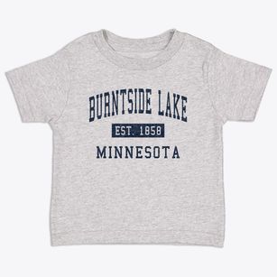 Burntside Lake Minnesota Classic Established Toddler T-Shirt