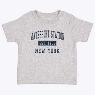 Waterport Station New York Classic Established Toddler T-Shirt