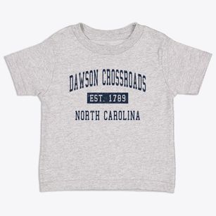 Dawson Crossroads North Carolina Classic Established Toddler T-Shirt