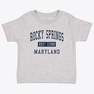 Rocky Springs Maryland Classic Established Toddler T-Shirt