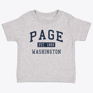 Page Washington Classic Established Toddler T-Shirt