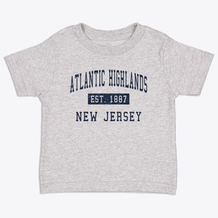 Atlantic Highlands New Jersey Classic Established Toddler T-Shirt