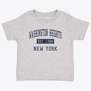 Washington Heights New York Classic Established Toddler T-Shirt