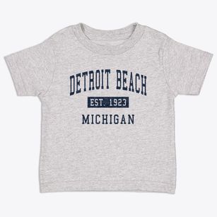 Detroit Beach Michigan Classic Established Toddler T-Shirt