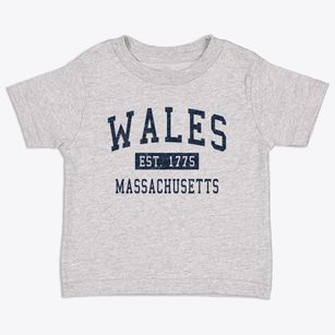 Wales Massachusetts Classic Established Toddler T-Shirt