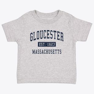 Gloucester Massachusetts Classic Established Toddler T-Shirt