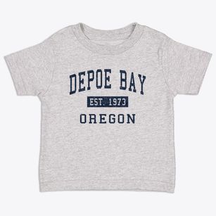 Depoe Bay Oregon Classic Established Toddler T-Shirt